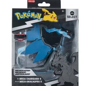 New in Box Pokemon Select Mega-Charizard 6" Exclusive Action Figure